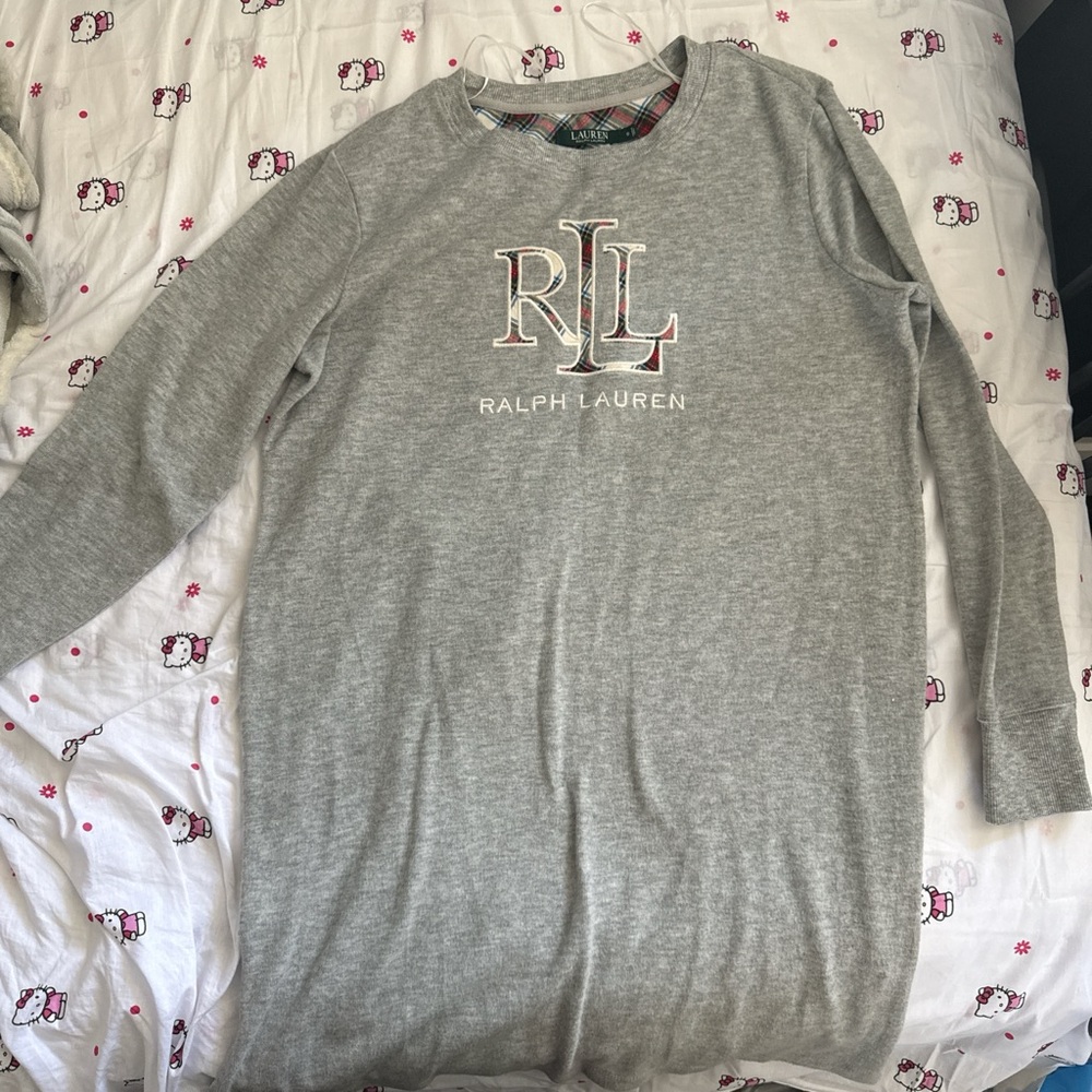 Ralph Lauren Heather Gray Logo Sweatshirt